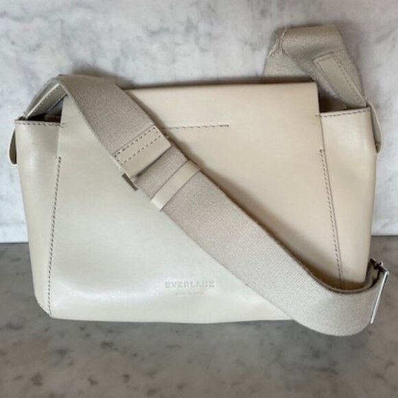 EVERLANE Mini Form Adjustable Canvas Strap Crossbody Bag Bone - Picture 5 of 15